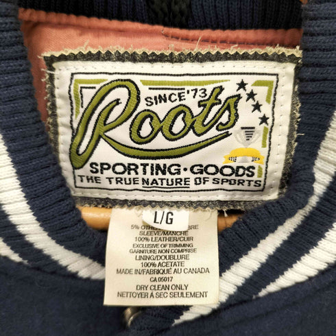 ルーツ Roots ワッペンロゴ スタジャン メンズ import:L