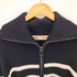 ザラ ZARA ZIPPERED STRIPED KNIT CARDIGAN レディース import:M