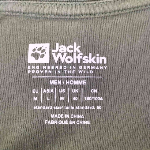 ジャックウルフスキン JACK WOLFSKIN クルーネックポケットTシャツ レディース import:M