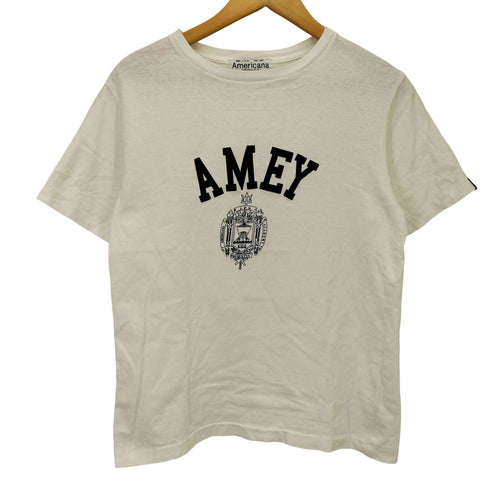 アメリカーナ Americana AMEY Original Raffi Cotton College Print Tee オリジナル ラフィー コットン カレッジ フロッキー プリント Tシャツ レディース ONE SIZE