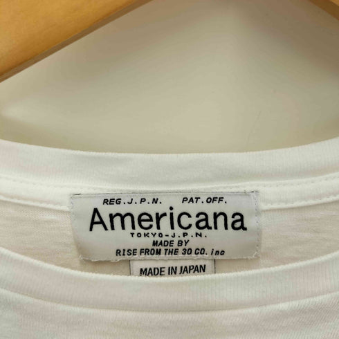 アメリカーナ Americana AMEY Original Raffi Cotton College Print Tee オリジナル ラフィー コットン カレッジ フロッキー プリント Tシャツ レディース ONE SIZE