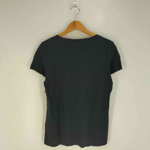 バブアー Barbour B.Intl Huddle Tee ロゴプリント Vネック Tシャツ レディース UK:10
