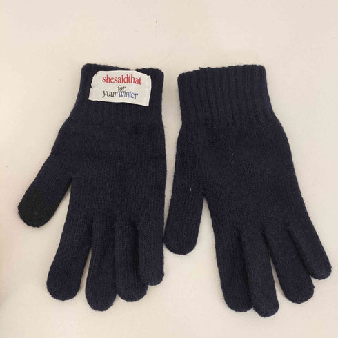 Shesaidthat cream gloves butter muffler レディース