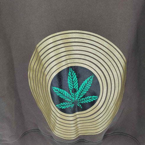 シャカウェアー SHAKA WEAR ガーメントダイ マリファナ プリント ダブルジップ パーカー メンズ import:XL