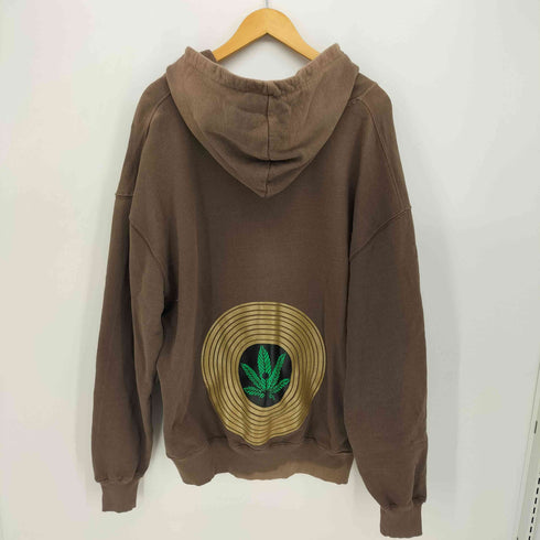 シャカウェアー SHAKA WEAR ガーメントダイ マリファナ プリント ダブルジップ パーカー メンズ import:XL