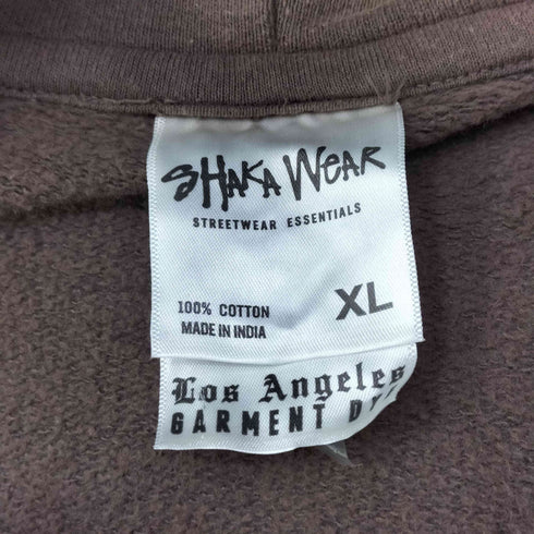 シャカウェアー SHAKA WEAR ガーメントダイ マリファナ プリント ダブルジップ パーカー メンズ import:XL