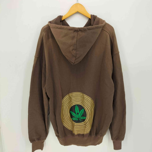 シャカウェアー SHAKA WEAR ガーメントダイ マリファナ プリント ダブルジップ パーカー メンズ import:XL