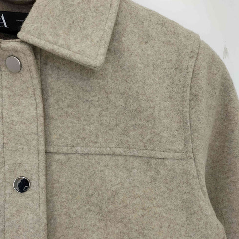 ザラ ZARA SOFT SHORT JACKET クロップド ワークジャケット レディース import:XS