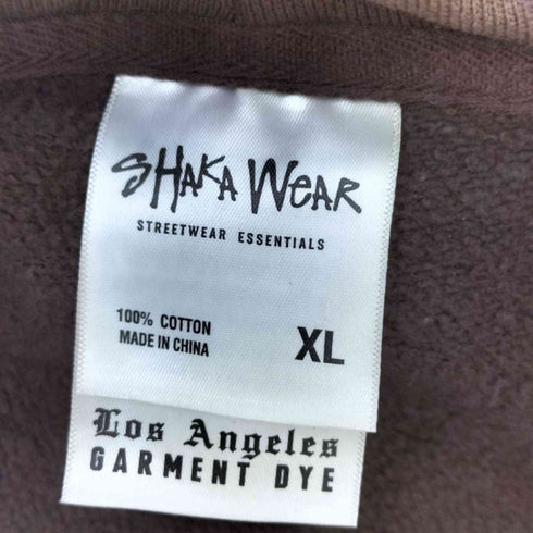 シャカウェアー SHAKA WEAR ガーメントダイ マリファナ プリント ダブルジップ パーカー メンズ import:XL
