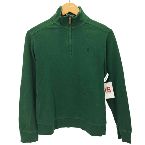 ポロラルフローレン POLO RALPH LAUREN 裏地カラーチェック ハーフジップカットソー レディース L/G