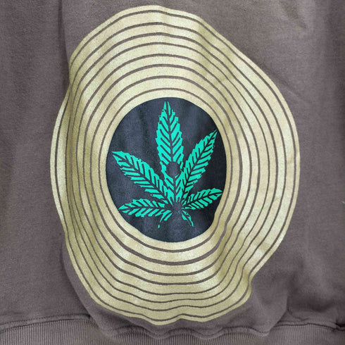 シャカウェアー SHAKA WEAR ガーメントダイ マリファナ プリント ダブルジップ パーカー メンズ import:XL