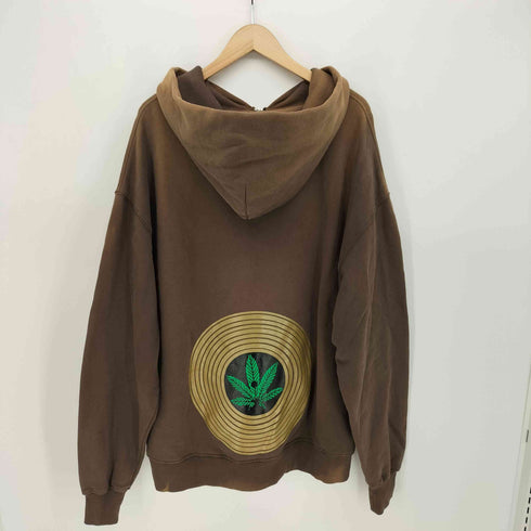 シャカウェアー SHAKA WEAR ガーメントダイ マリファナ プリント ダブルジップ パーカー メンズ import:XL
