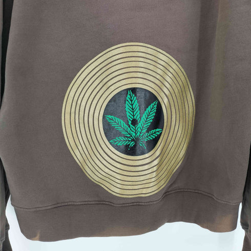 シャカウェアー SHAKA WEAR ガーメントダイ マリファナ プリント ダブルジップ パーカー メンズ import:XL