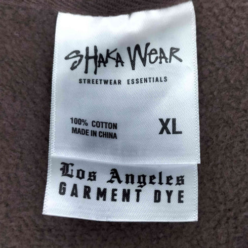 シャカウェアー SHAKA WEAR ガーメントダイ マリファナ プリント ダブルジップ パーカー メンズ import:XL