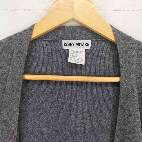 イッセイミヤケ ISSEY MIYAKE 80~90S イッセイミヤケインターナショナルタグ I.M.I.I. ボタンレスカーディガン レディース