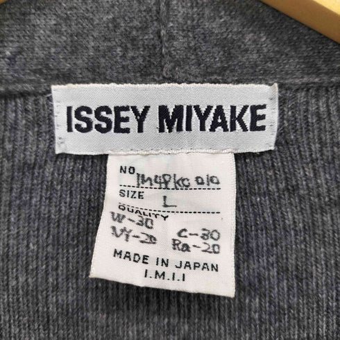 イッセイミヤケ ISSEY MIYAKE 80~90S イッセイミヤケインターナショナルタグ I.M.I.I. ボタンレスカーディガン レディース