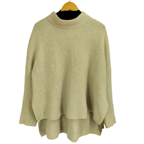 ランバンオンブルー LANVIN en Bleu ウール フォックスファー リボンニット テールカット レディース JPN:38