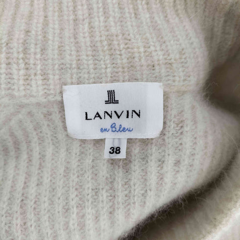 ランバンオンブルー LANVIN en Bleu ウール フォックスファー リボンニット テールカット レディース JPN:38