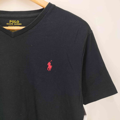 ポロラルフローレン POLO RALPH LAUREN ポニー刺繍 Vネック S/S Tシャツ メンズ import:S