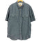 アルファインダストリーズ ALPHA INDUSTRIES ビッグサイズ 半袖 コットンワークシャツ メンズ 4L