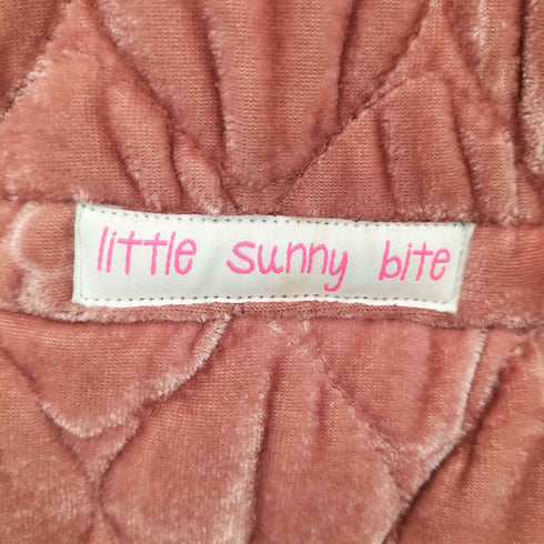 リトルサニーバイト little sunny bite ハート キルティング スナップ ブルゾン 裏地総柄 レディース FREE