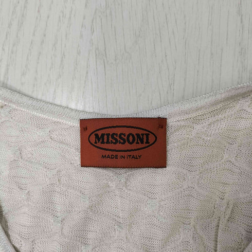 ミッソーニ MISSONI イタリア製 オレンジタグ サマーニット チュニック タンクトップ ワンピース レディース