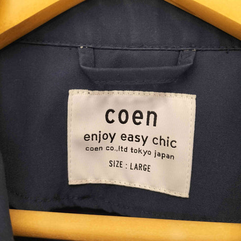 コーエン coen 撥水ステンカラーコート メンズ JPN:L