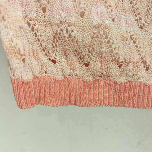 ミッソーニ MISSONI イタリア製 オレンジタグ ジグザグパターン サマーニット チュニック タンクトップ レディース