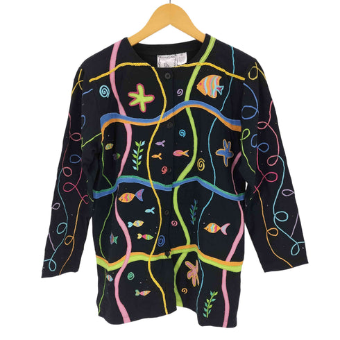 michael simon 90S お魚カーディガン レディース JPN:S
