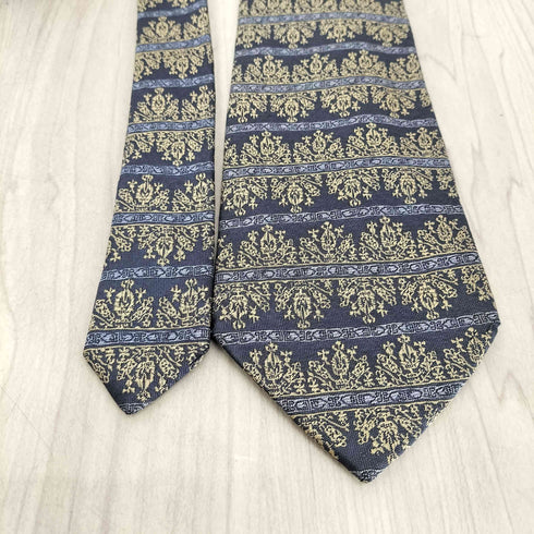 イヴサンローラン Yves Saint Laurent 総柄シルクネクタイ メンズ