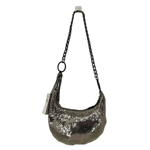 WHITING DAVIS METALLIC COLORS WITH CHUNKY SILVER CHAIN レディース