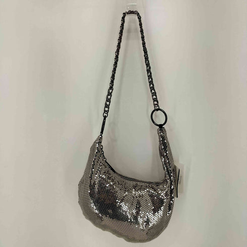 WHITING DAVIS METALLIC COLORS WITH CHUNKY SILVER CHAIN レディース