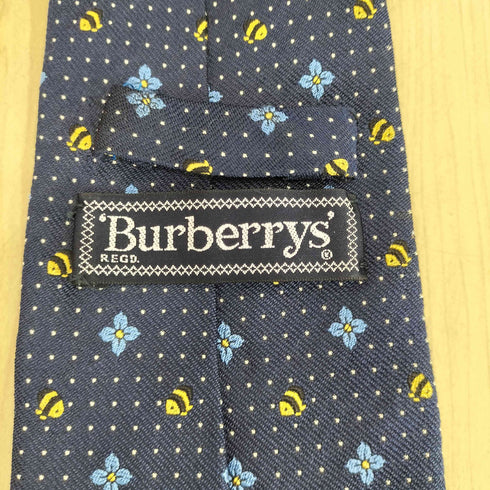 バーバリーズ BURBERRYS 花柄シルクネクタイ メンズ