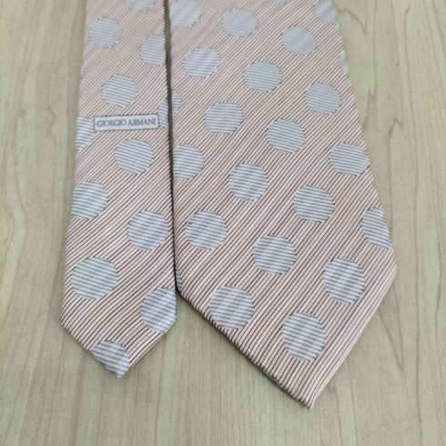 ジョルジオアルマーニ Giorgio Armani MADE IN ITALY ドット柄シルクネクタイ メンズ