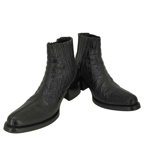 ジュンヤワタナベコムデギャルソン JUNYA WATANABE COMME des GARCONS 型押しクロコ サイドゴアブーツ レディース JPN:S