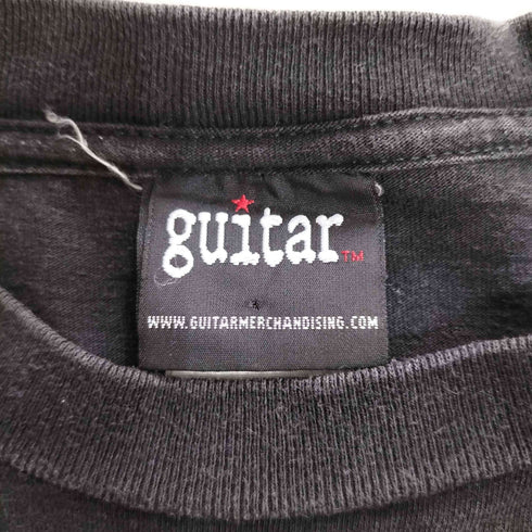 90s 1998© guitarボディ 袖裾シングルステッチ 両面プリント バンドTシャツ メンズ