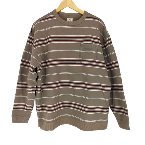ノーロール NOROLL NOROLL SCORE BORDER SWEAT メンズ JPN:XL