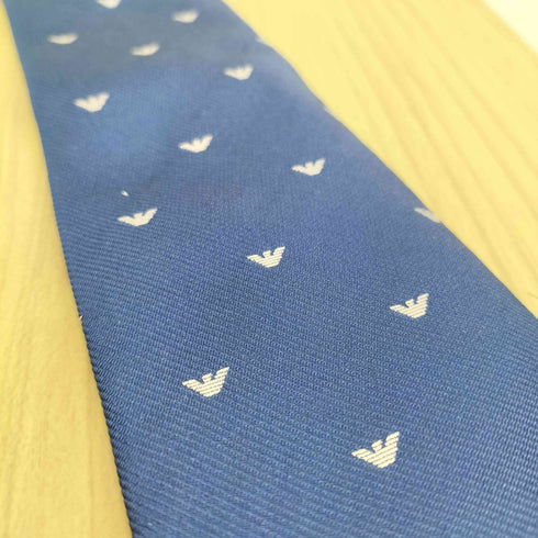 エンポリオアルマーニ EMPORIO ARMANI ロゴ総柄ネクタイ MADE IN ITALY メンズ