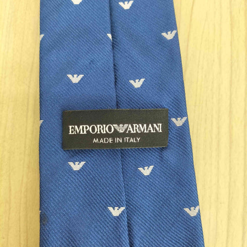 エンポリオアルマーニ EMPORIO ARMANI ロゴ総柄ネクタイ MADE IN ITALY メンズ