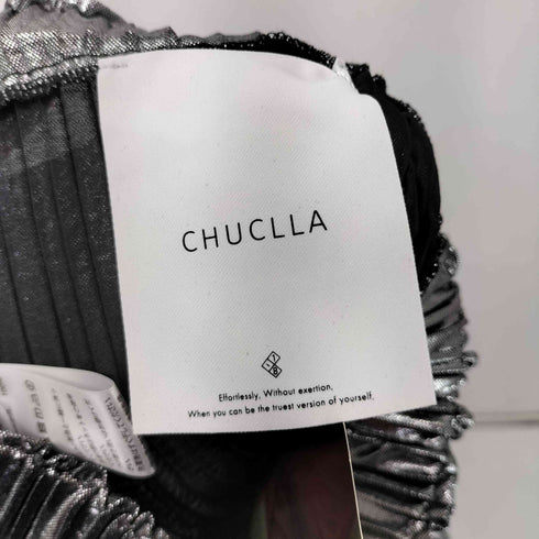 チュクラ chUclla メタリックプリーツ イージーパンツ レディース JPN:M