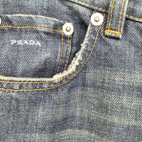 プラダ PRADA SPORTS CLASSIC FIT ローライズ ストレート デニム メンズ 26