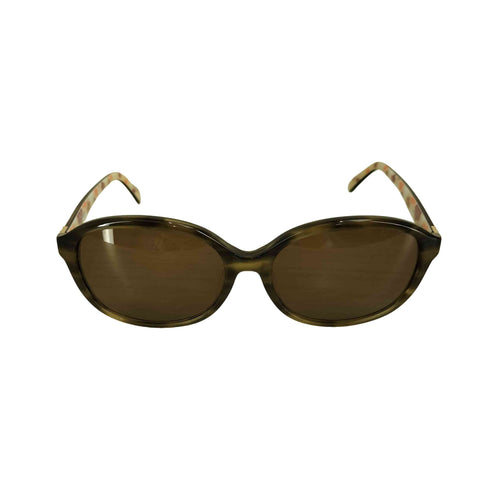 マリークワント MARY QUANT MARY-311 BR デイジー柄テンプル スクエア型 サングラス ブラウン レディース 56□16