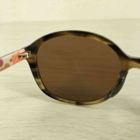 マリークワント MARY QUANT MARY-311 BR デイジー柄テンプル スクエア型 サングラス ブラウン レディース 56□16