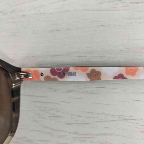 マリークワント MARY QUANT MARY-311 BR デイジー柄テンプル スクエア型 サングラス ブラウン レディース 56□16