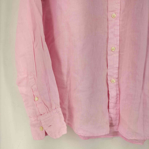 ラルフローレン RALPH LAUREN RELAXED FIT リネンボタンダウンシャツ レディース M