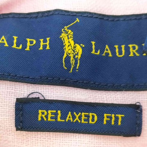 ラルフローレン RALPH LAUREN RELAXED FIT リネンボタンダウンシャツ レディース M