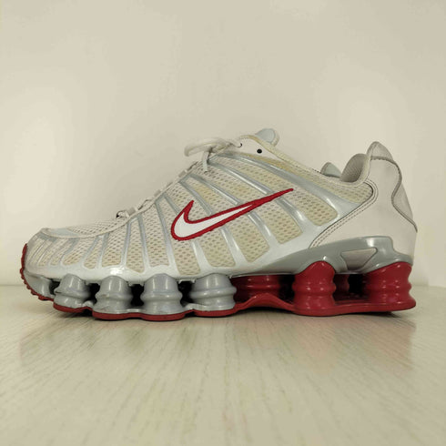 ナイキ NIKE W SHOX TL PLATINUM TINT WHITE-GYM RED ショックス TL メンズ JPN:29