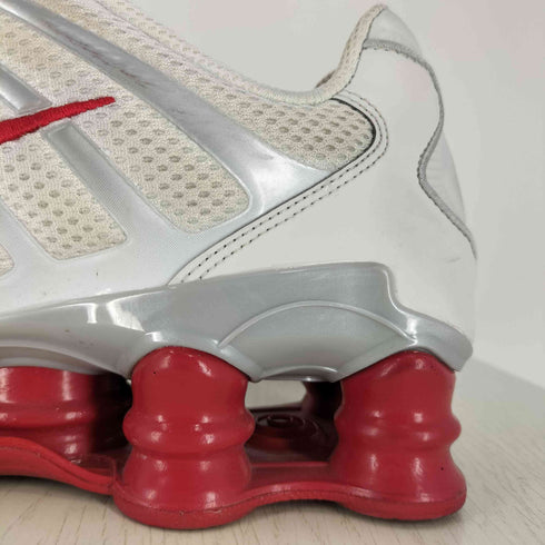 ナイキ NIKE W SHOX TL PLATINUM TINT WHITE-GYM RED ショックス TL メンズ JPN:29