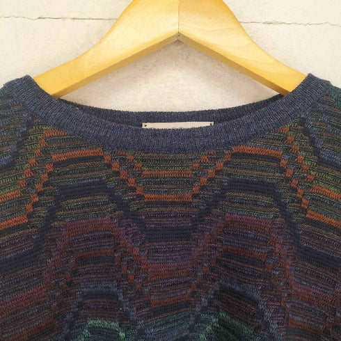 Tricots St Raphael マルチカラー総柄ニット メンズ L