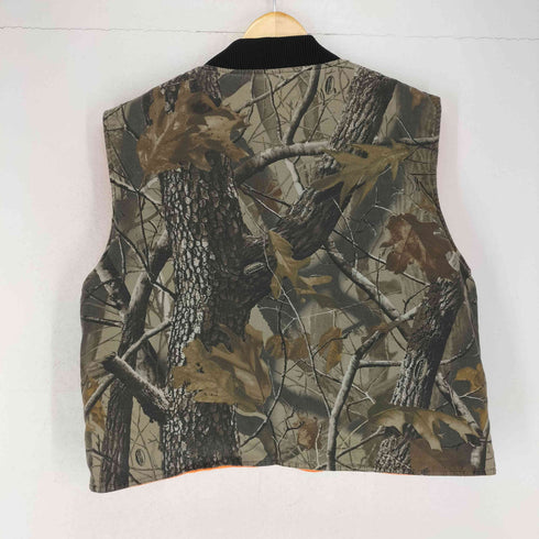 NORTH AMERICAN HUNTING CLUB リアルツリーカモ リバーシブル中綿ベスト レスキューオレンジ メンズ